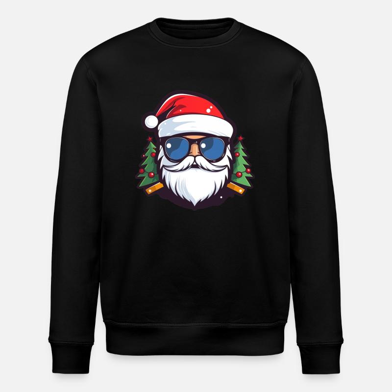 Weihnachtsmann - Stanley/Stella Unisex Bio-Sweatshirt ROLLER - Schwarz
