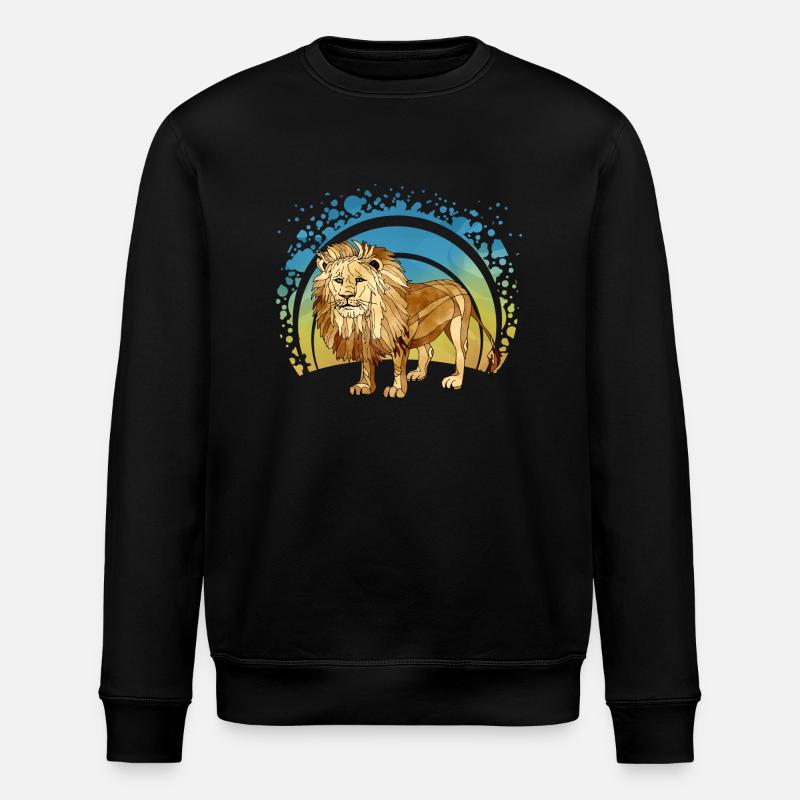 Löwe - Stanley/Stella Unisex Bio-Sweatshirt ROLLER - Schwarz