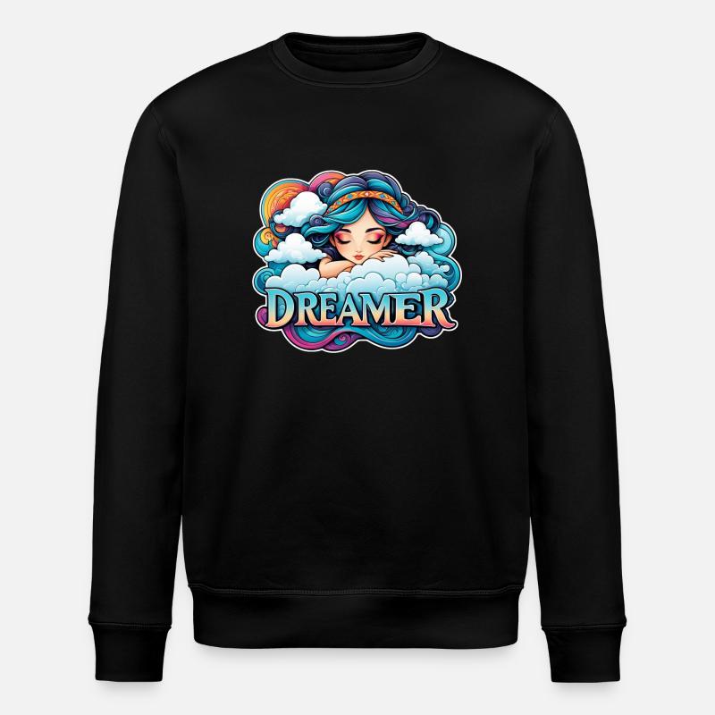 Träumer - Träumer - Träumer - Traum - Träumerei - Stanley/Stella Unisex Bio-Sweatshirt ROLLER - Schwarz
