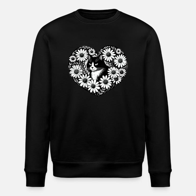 Tuxedo Cat Daisy - Sweat bio ROLLER Stanley/Stella Unisexe - noir