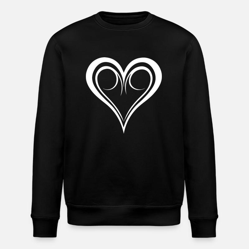 Cœur - Sweat bio ROLLER Stanley/Stella Unisexe - noir