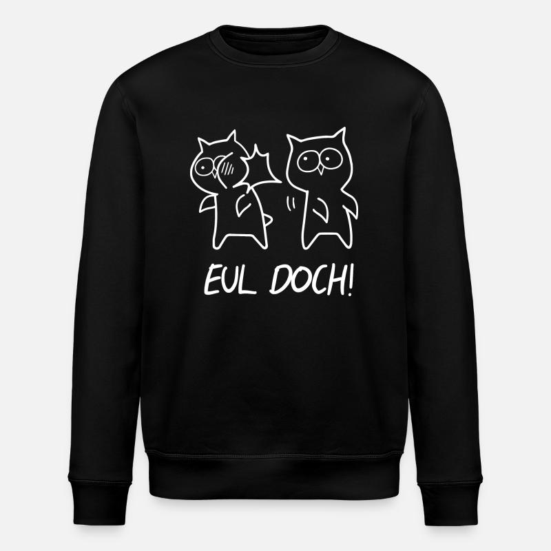 Hibou Oui - Sweat bio ROLLER Stanley/Stella Unisexe - noir