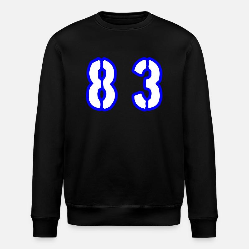 83 Zahl Symbol - Stanley/Stella Unisex Bio-Sweatshirt ROLLER - Schwarz