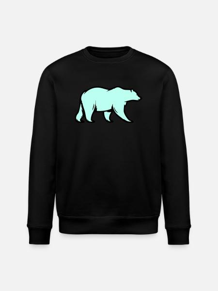Eisbär - Stanley/Stella Unisex Bio-Sweatshirt ROLLER - Schwarz