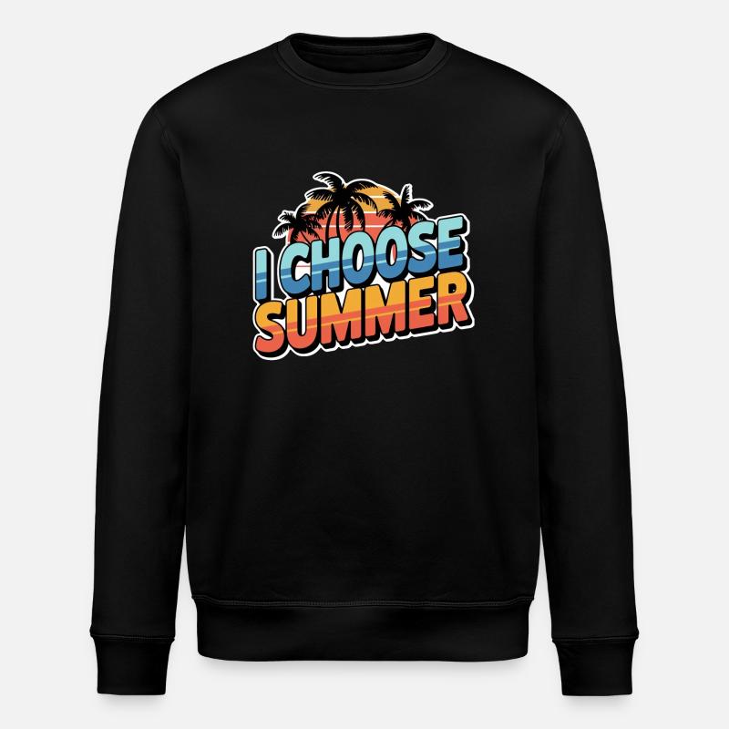 Wählen Sie den Sommer - Stanley/Stella Unisex Bio-Sweatshirt ROLLER - Schwarz