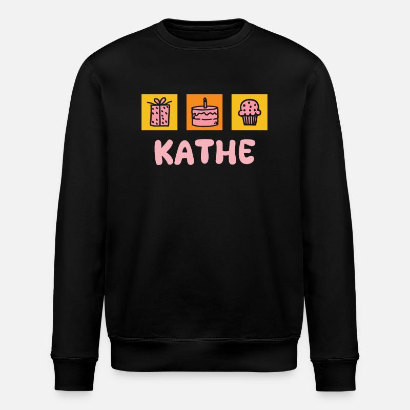 Vorname Käthe - Stanley/Stella Unisex Bio-Sweatshirt ROLLER - Schwarz
