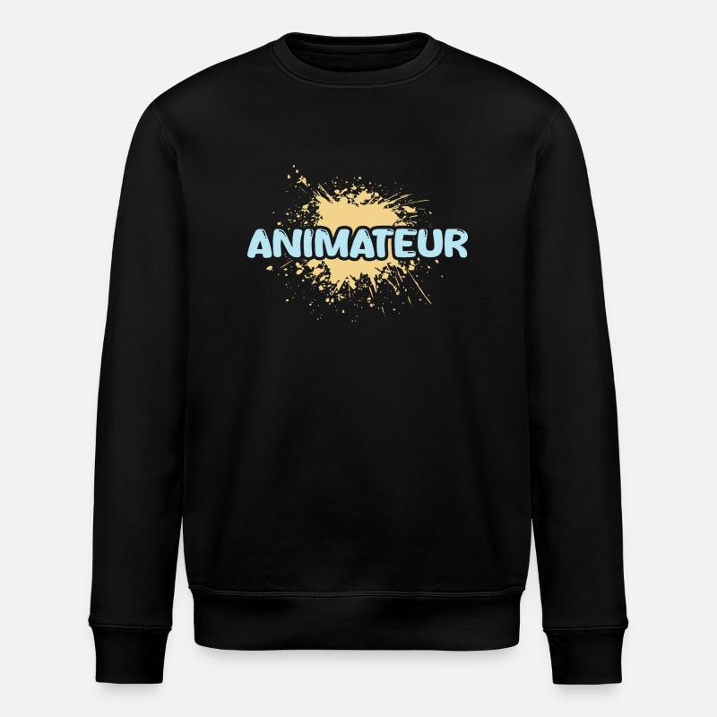 Job Animateur - Stanley/Stella Unisex Bio-Sweatshirt ROLLER - Schwarz