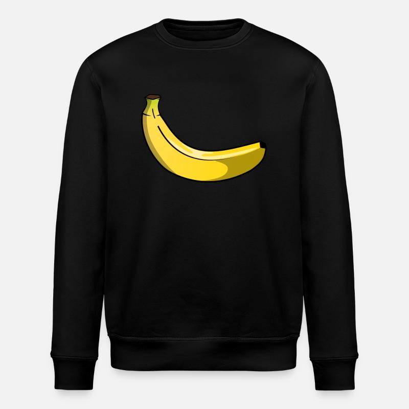 Banane - Sweat bio ROLLER Stanley/Stella Unisexe - noir