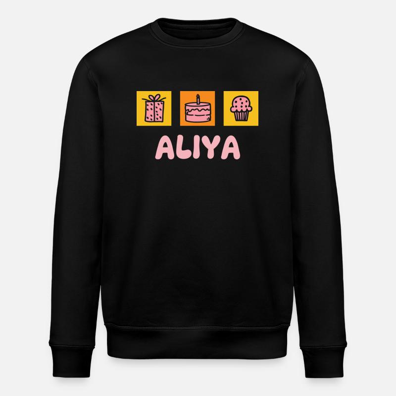 Aliya als Vorname - Stanley/Stella Unisex Bio-Sweatshirt ROLLER - Schwarz
