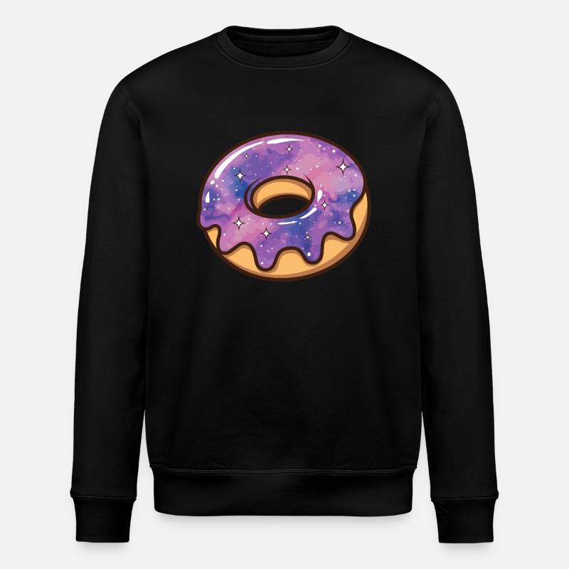Kosmische Galaxie Donut - Stanley/Stella Unisex Bio-Sweatshirt ROLLER - Schwarz