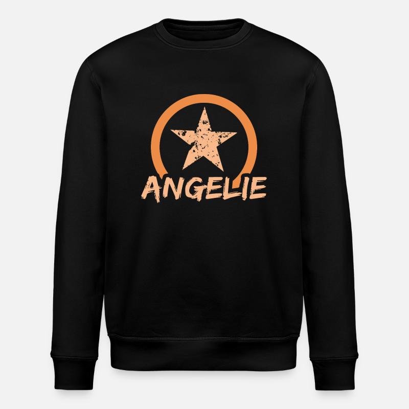 Angelie as a first name - Stanley/Stella ROLLER Unisex Organic Sweatshirt - black