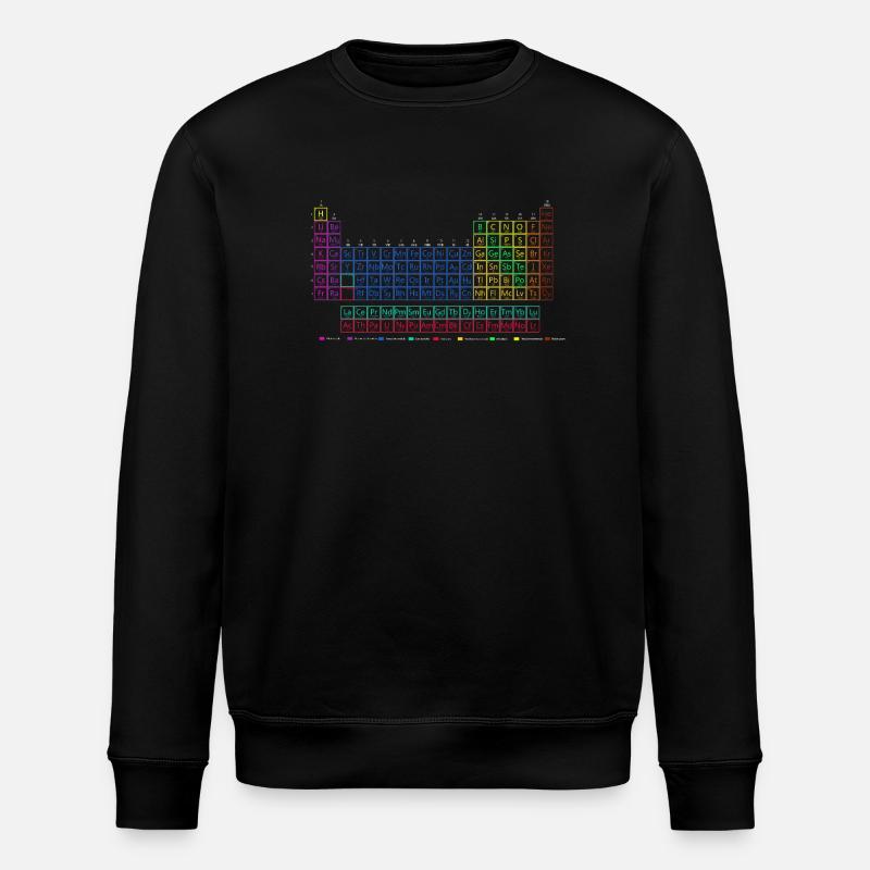 Periodensystem der chemischen Elemente. - Stanley/Stella Unisex Bio-Sweatshirt ROLLER - Schwarz