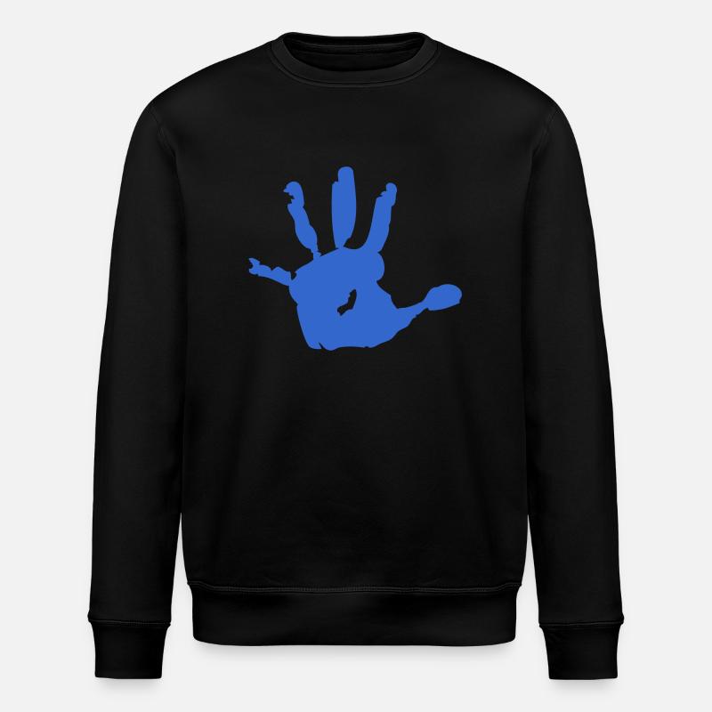 kids_hand - Stanley/Stella Unisex Bio-Sweatshirt ROLLER - Schwarz