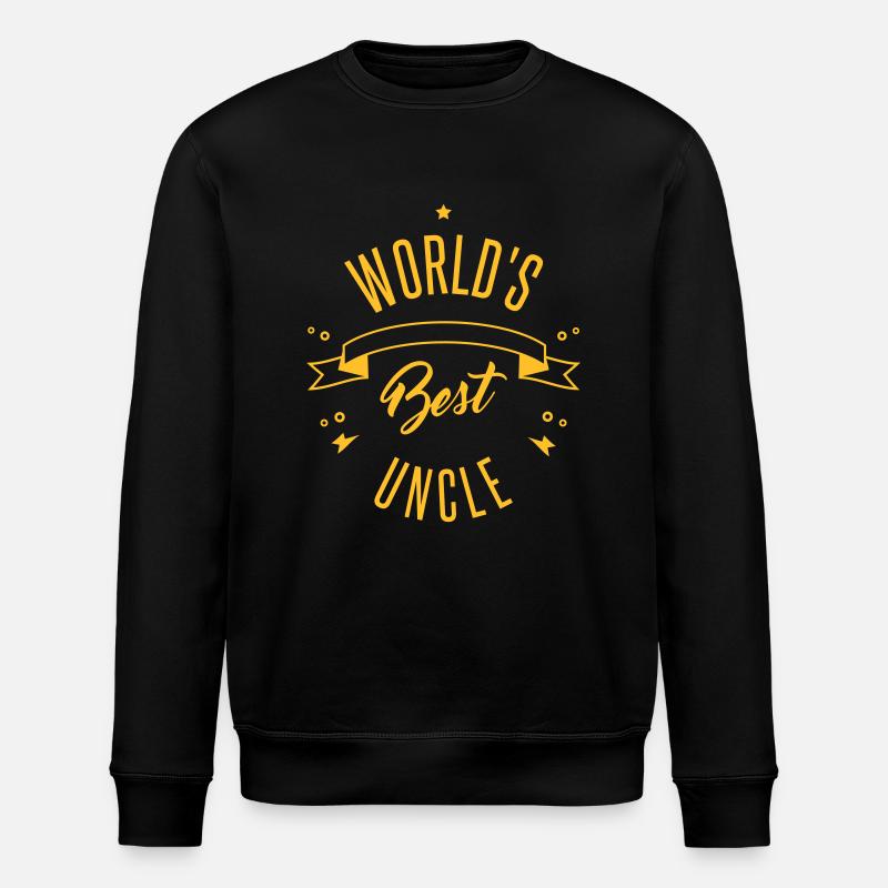 WORLD'S BEST UNCLE - Stanley/Stella ROLLER Unisex Organic Sweatshirt - black