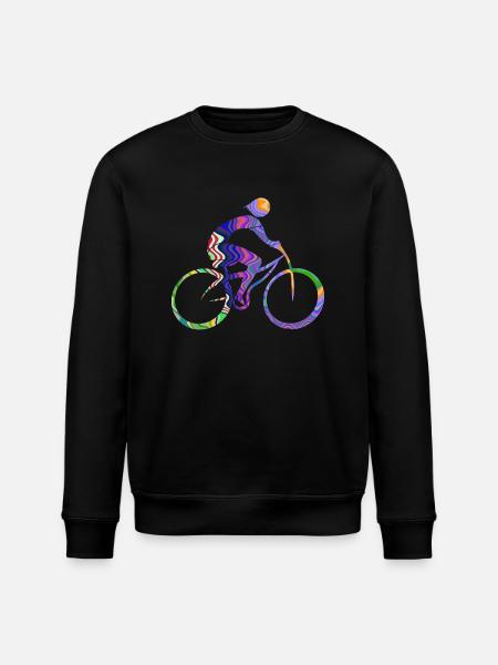 cyclist - Stanley/Stella ROLLER Unisex Organic Sweatshirt - black