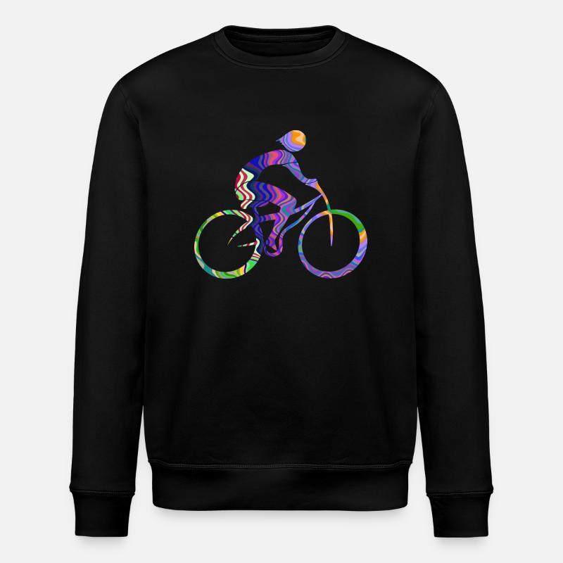 Radfahrer - Stanley/Stella Unisex Bio-Sweatshirt ROLLER - Schwarz