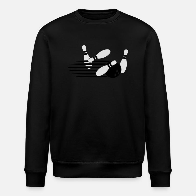 Fast Bowling Throw - Stanley/Stella ROLLER Unisex Organic Sweatshirt - black