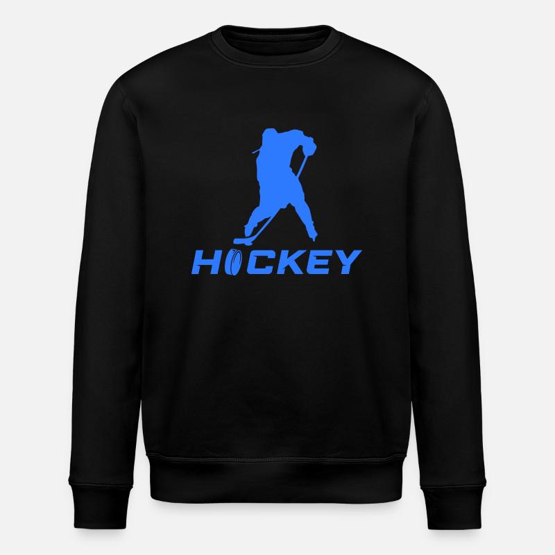 eishockey spieler - Stanley/Stella Unisex Bio-Sweatshirt ROLLER - Schwarz
