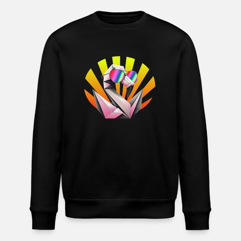 Summer Flamingo - Sweat bio ROLLER Stanley/Stella Unisexe - noir