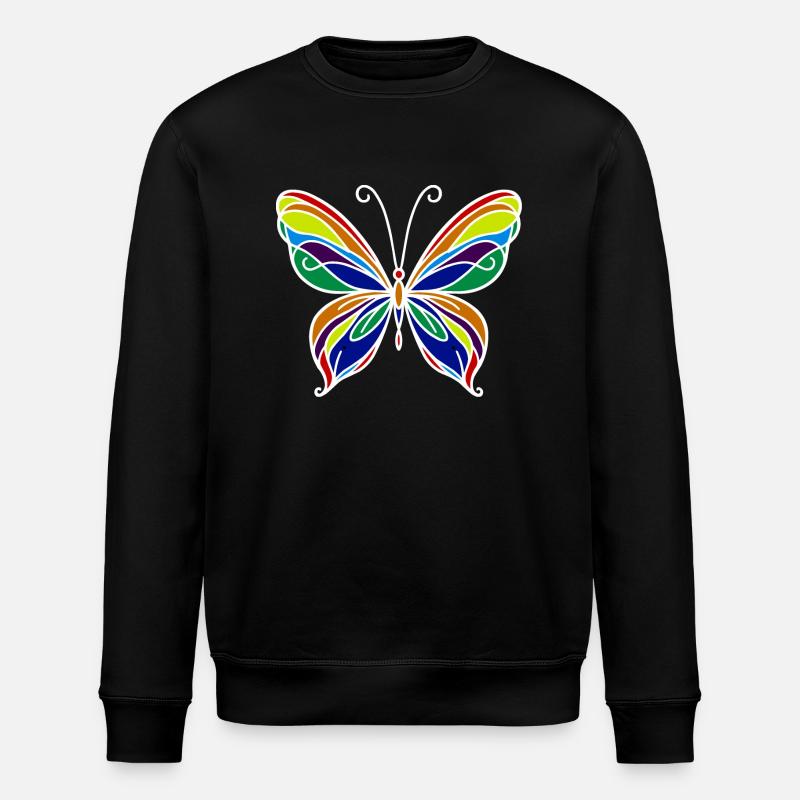Schmetterling - Stanley/Stella Unisex Bio-Sweatshirt ROLLER - Schwarz
