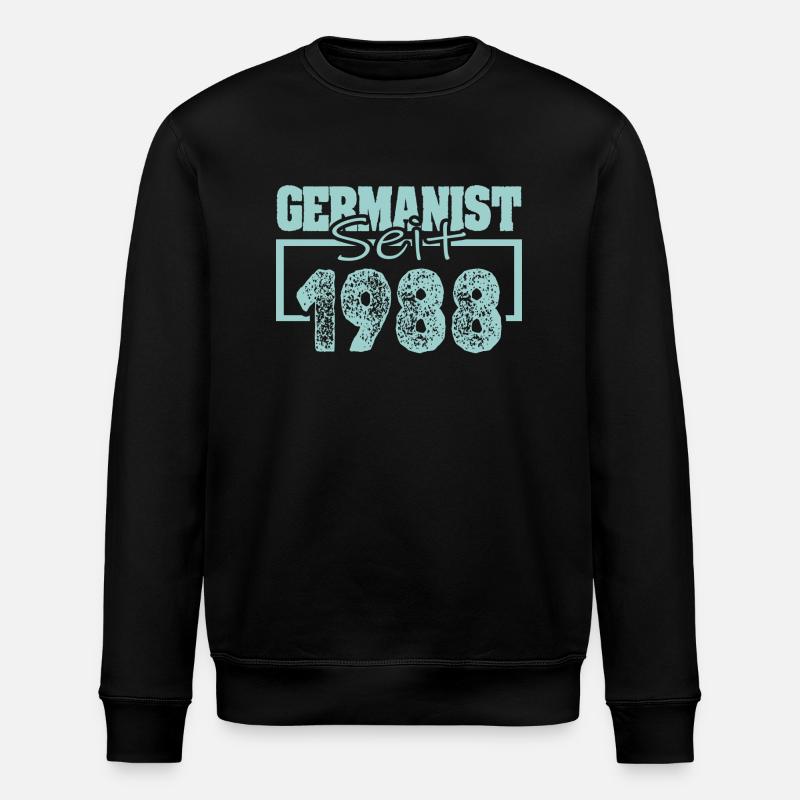 Germanist 1988 - Stanley/Stella Unisex Bio-Sweatshirt ROLLER - Schwarz