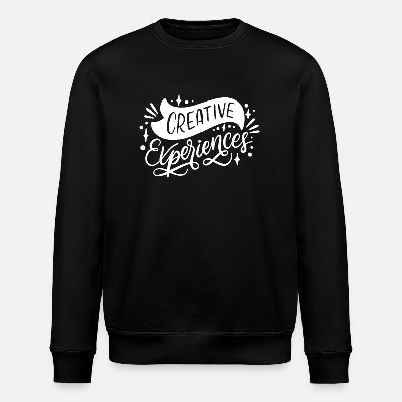 Idea Creative Font - Stanley/Stella ROLLER Unisex Organic Sweatshirt - black