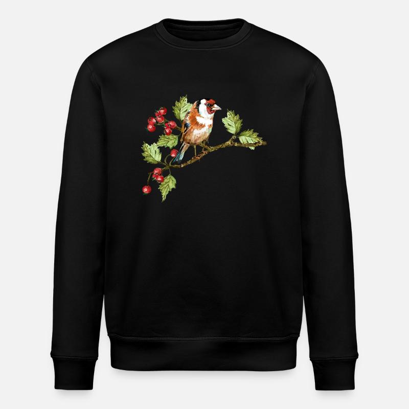 Bunter Vogel - Stanley/Stella Unisex Bio-Sweatshirt ROLLER - Schwarz