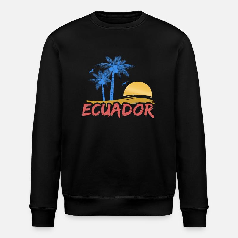 Ecuador Beach - Stanley/Stella ROLLER Unisex Organic Sweatshirt - black