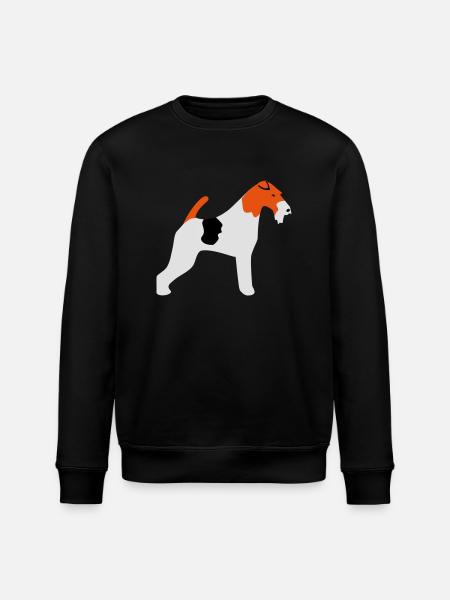 Fox Terrier - Stanley/Stella ROLLER Unisex Organic Sweatshirt - black