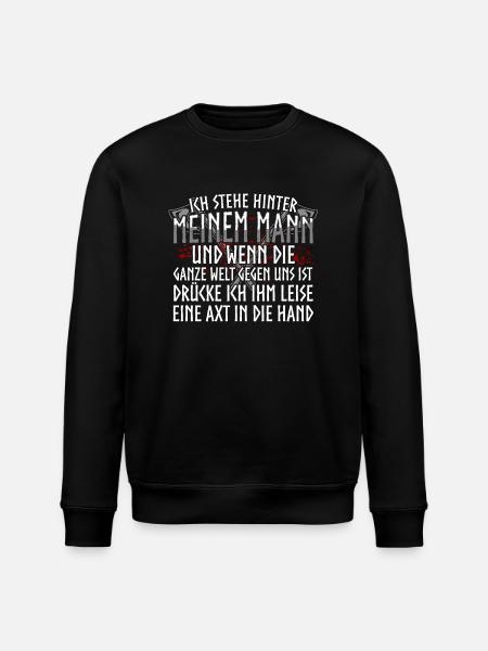 Mein Mann - Stanley/Stella Unisex Bio-Sweatshirt ROLLER - Schwarz
