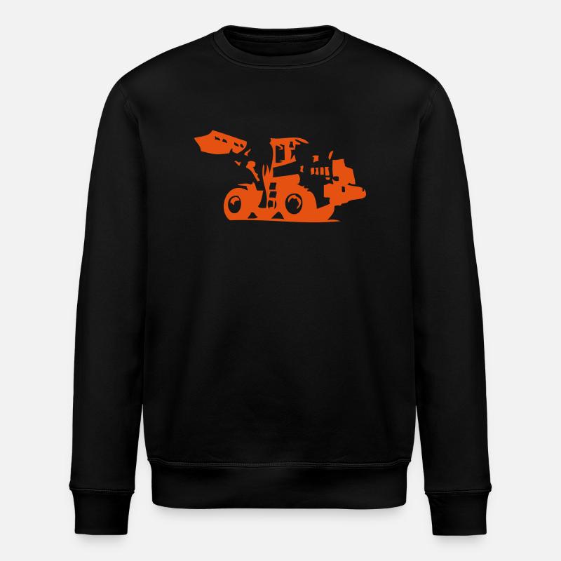 bulldozer_3 - Stanley/Stella Unisex Bio-Sweatshirt ROLLER - Schwarz