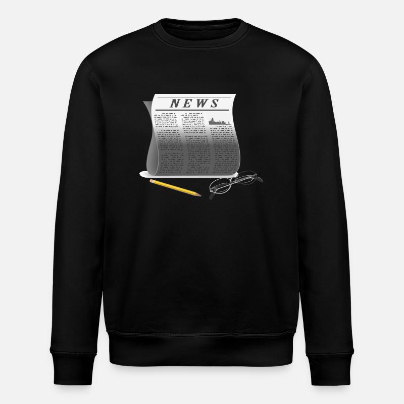 Zeitung - Stanley/Stella Unisex Bio-Sweatshirt ROLLER - Schwarz