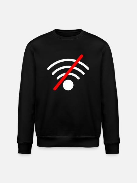 Wlan Wifi Icon - Stanley/Stella ROLLER Unisex Organic Sweatshirt - black