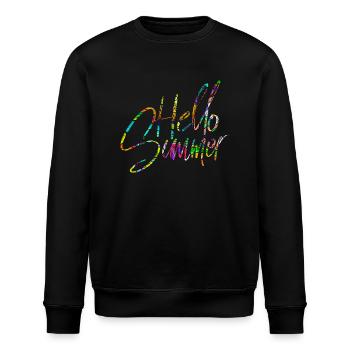 Bonjour Summer - Sweat bio ROLLER Stanley/Stella Unisexe - noir - Devant - Nik (191cm)