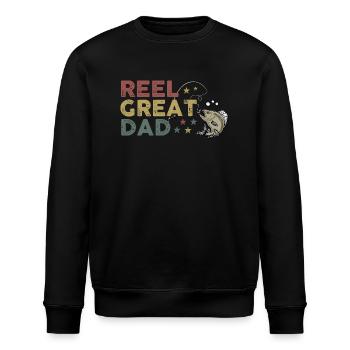 Reel Great Dad - Sweat bio ROLLER Stanley/Stella Unisexe - noir - Devant - Nik (191cm)