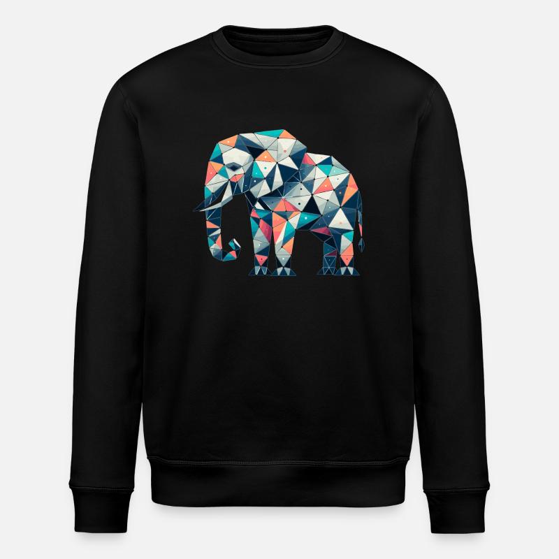 Elefant // elephant - Stanley/Stella Unisex Bio-Sweatshirt ROLLER - Schwarz