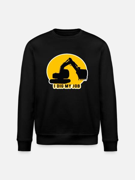 Citation fun conducteur pelleteuse - Sweat bio ROLLER Stanley/Stella Unisexe - noir