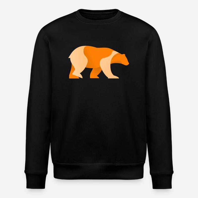 Bear Logo - Stanley/Stella ROLLER Unisex Organic Sweatshirt - black