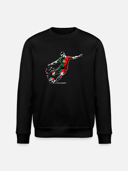 Soccer Portugal - Stanley/Stella ROLLER Unisex Organic Sweatshirt - black
