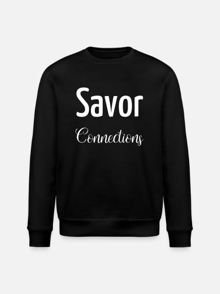 Fostering Connections Connection Quotes - Stanley/Stella ROLLER Unisex Organic Sweatshirt - black