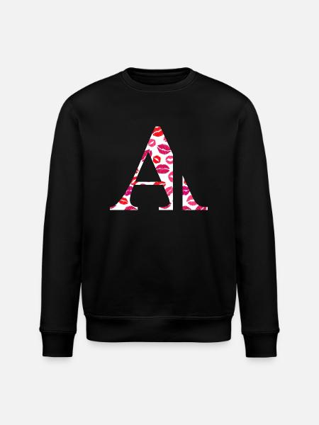 Lettre a bisous - Sweat bio ROLLER Stanley/Stella Unisexe - noir