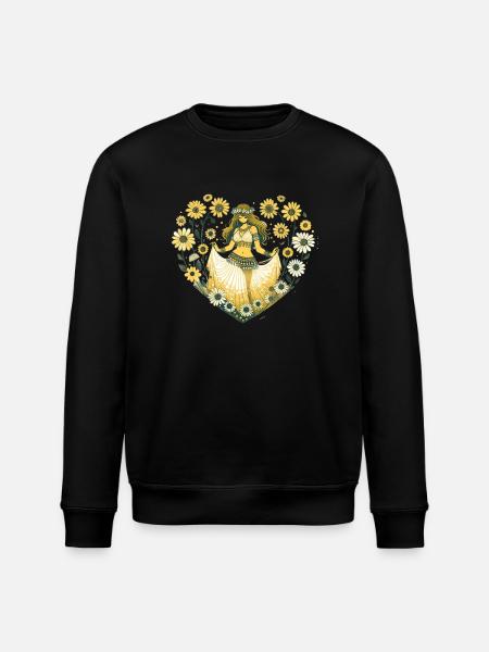 Belly Dancer Daisy - Stanley/Stella ROLLER Unisex Organic Sweatshirt - black