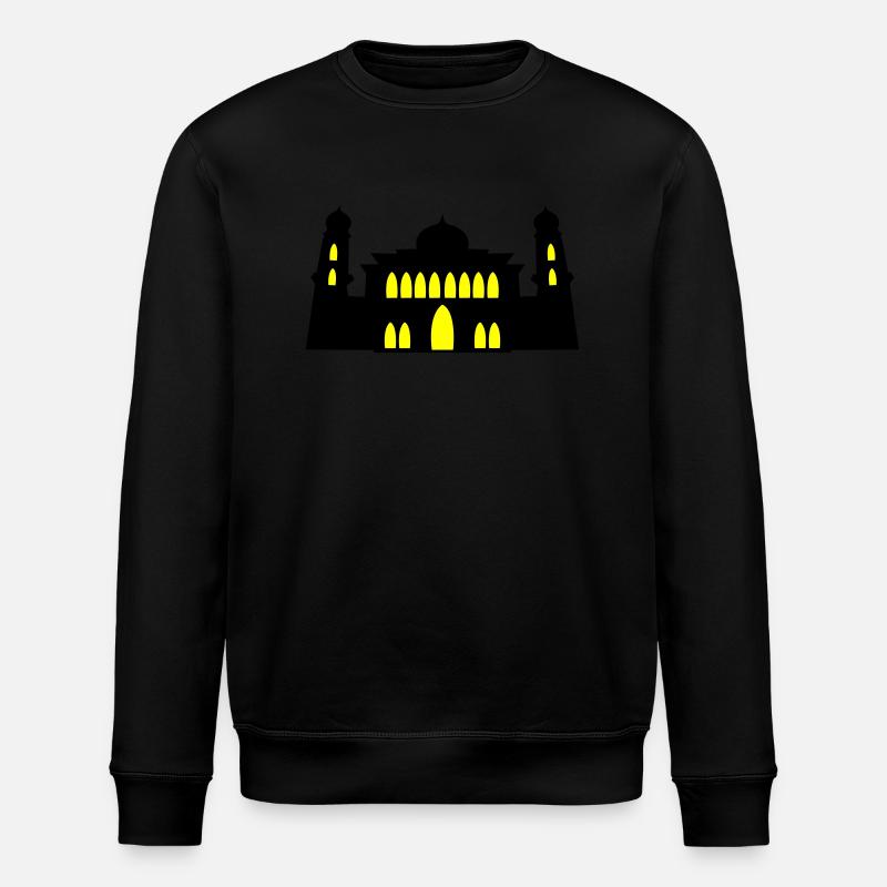 mosque silhouette - Stanley/Stella ROLLER Unisex Organic Sweatshirt - black