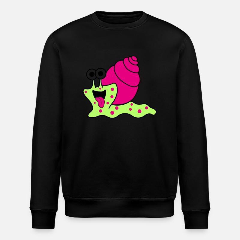 Snail Funny - Stanley/Stella ROLLER Unisex Organic Sweatshirt - black