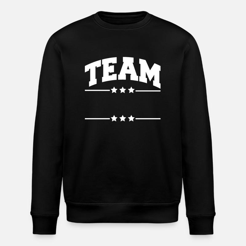 Team - Your Name - Stanley/Stella ROLLER Unisex Organic Sweatshirt - black