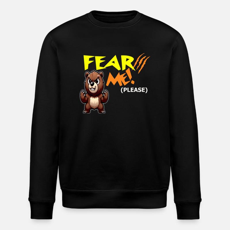 Fürchte mich, bitte - Stanley/Stella Unisex Bio-Sweatshirt ROLLER - Schwarz