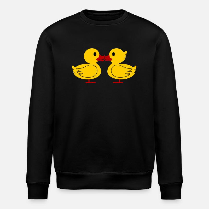 Baiser de canard - Sweat bio ROLLER Stanley/Stella Unisexe - noir