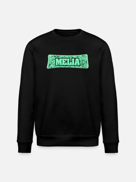 Geschenk für Melia - Stanley/Stella Unisex Bio-Sweatshirt ROLLER - Schwarz