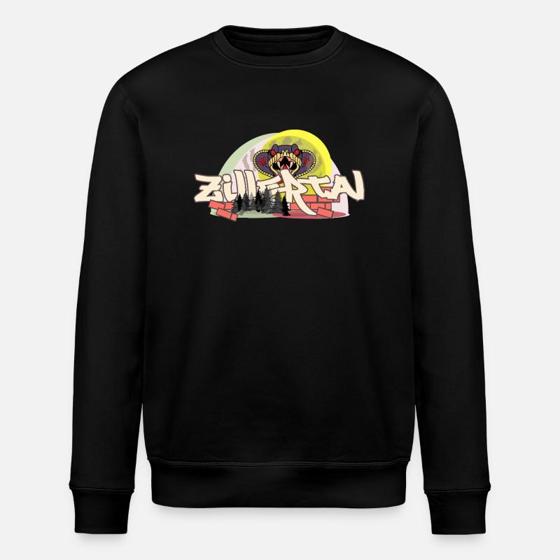 Zillertal Graffiti - Stanley/Stella ROLLER Unisex Organic Sweatshirt - black