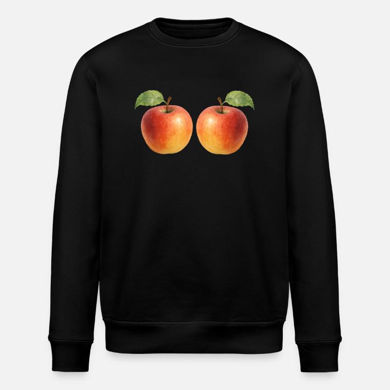 apfel 2 - Stanley/Stella Unisex Bio-Sweatshirt ROLLER - Schwarz